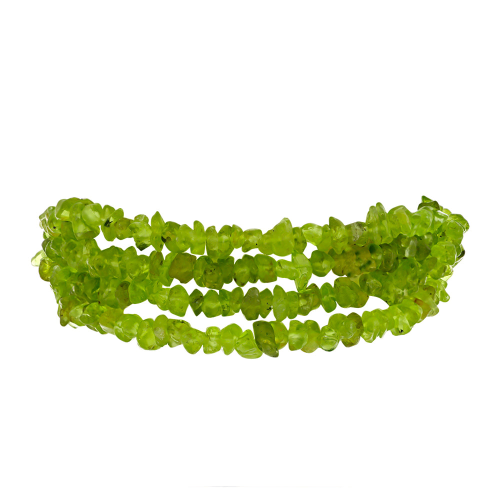 Ezüst Karkötő Changbai Peridottal