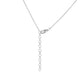 Ezüst Nyaklánc Thai Rubinnal és Fehér Topázzal