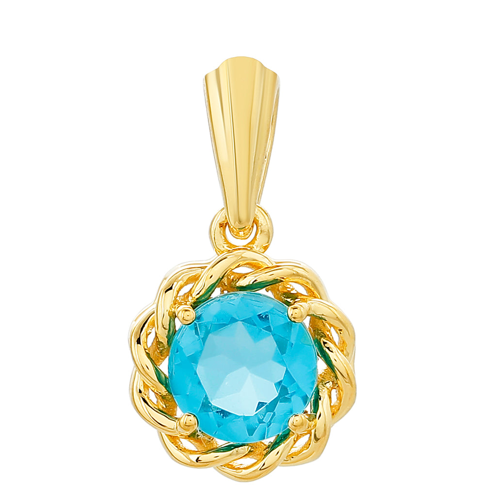 Arannyal Bevont Ezüst Medál Paraiba Kvarccal