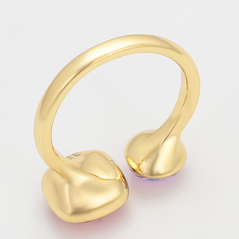 Arany tónusú Emporia Ötvözetű Gyűrű Rózsaszínű Emporia® Kristállyal 6 