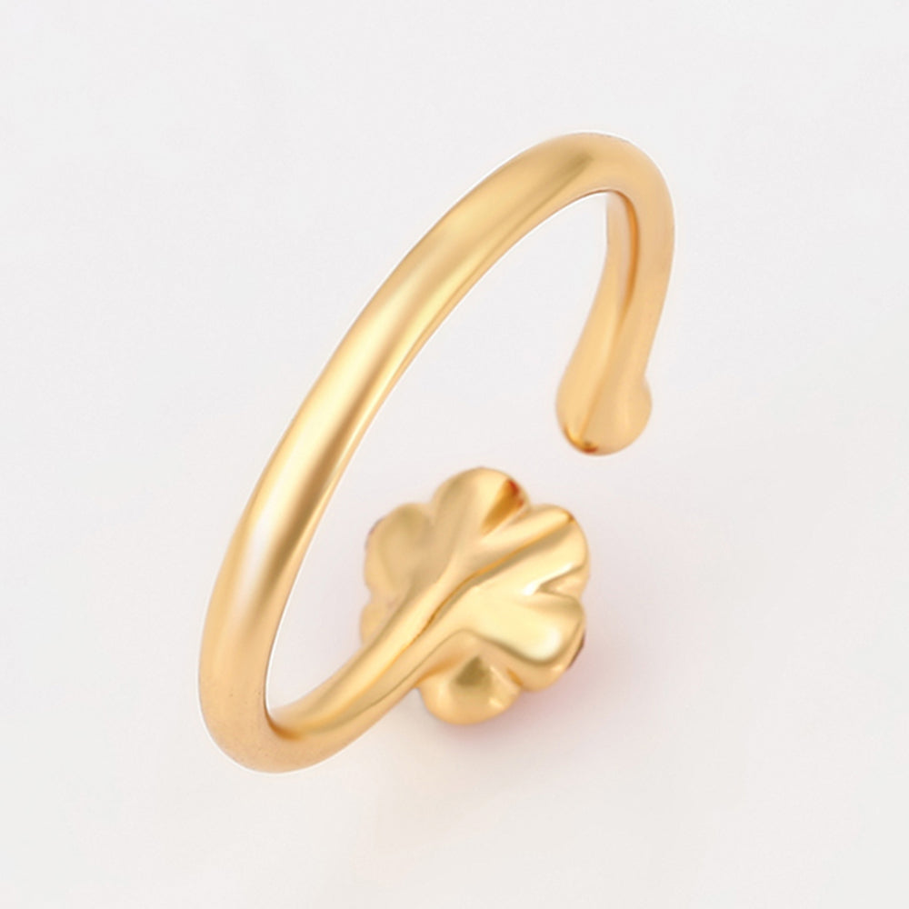 Arany tónusú Emporia Ötvözetű Gyűrű Vörös Emporia® Kristállyal 6 