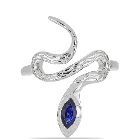 Ezüst Gyűrű Ausztrál Kék Zafírral