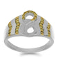 Ezüst Gyűrű Sárga Gyémánttal