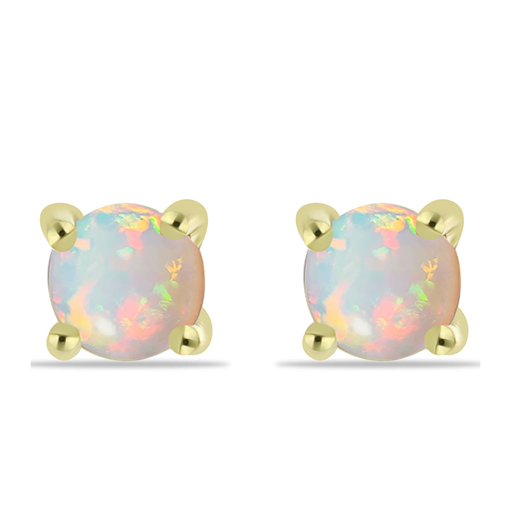 Arannyal Bevont Ezüst Fülbevaló Welo Opállal 1 