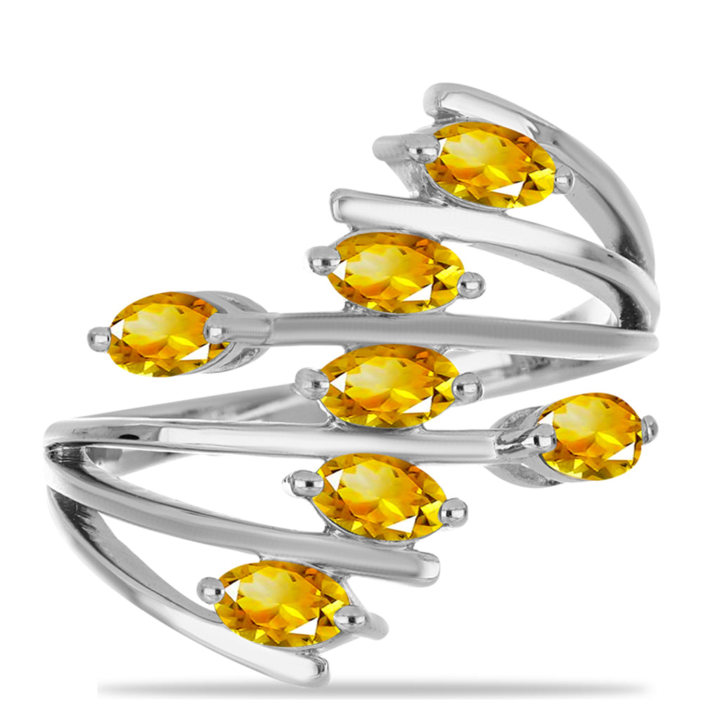 Ezüst Gyűrű Ural Citrinnel