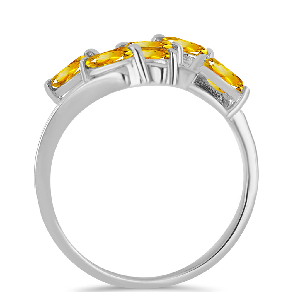 Ezüst Gyűrű Ural Citrinnel 2 