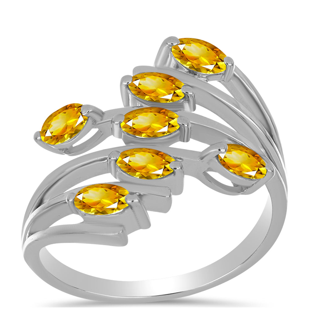 Ezüst Gyűrű Ural Citrinnel