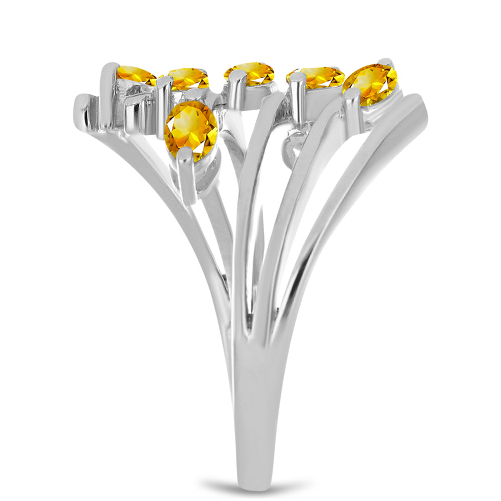 Ezüst Gyűrű Ural Citrinnel 4 