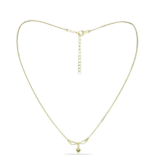 Arannyal Bevont Ezüst Nyaklánc Pezsgő Gyémánttal
