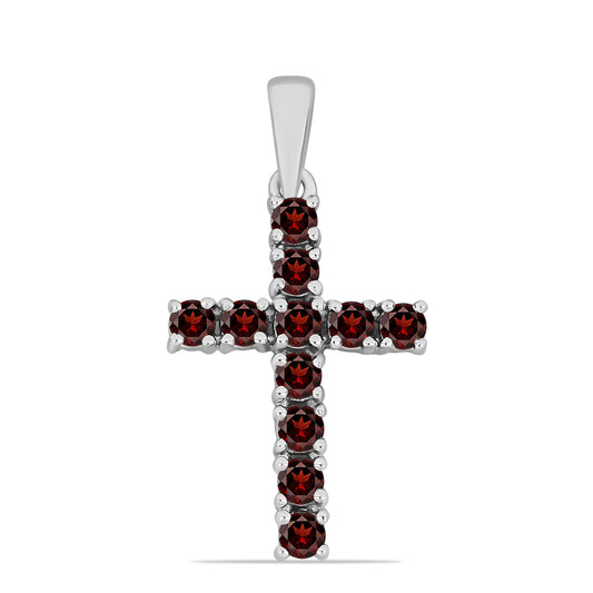 Kereszt Ezüst Medál Barton Gránáttal