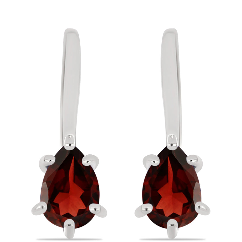 Ezüst Fülbevaló Barton Gránáttal 1 