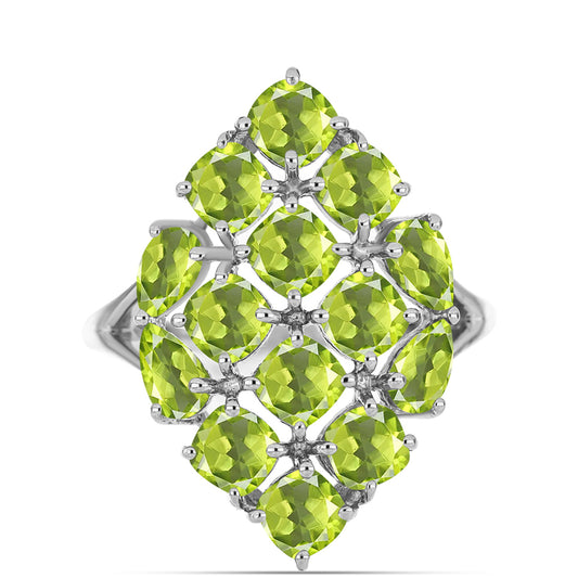 Ezüst Gyűrű Changbai Peridottal