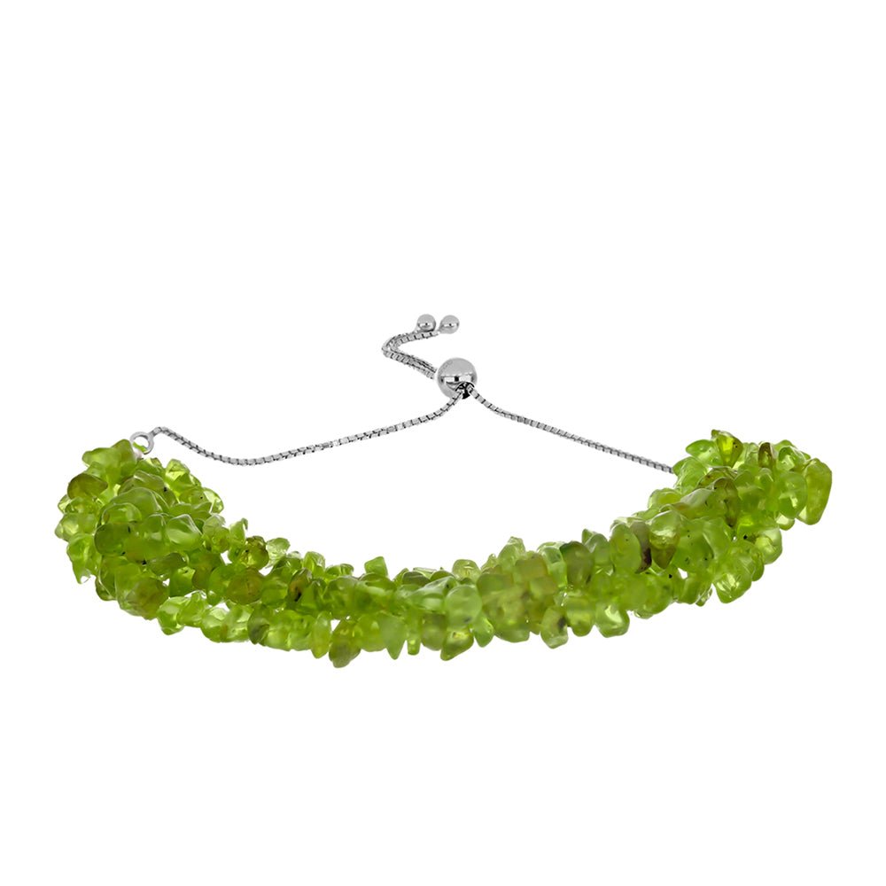 Ezüst Karkötő Changbai Peridottal 1 