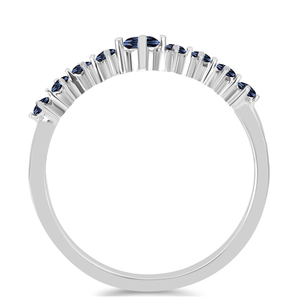Ezüst Gyűrű "Császár Lila" Moissanite-tel 2 