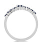 Ezüst Gyűrű "Császár Lila" Moissanite-tel