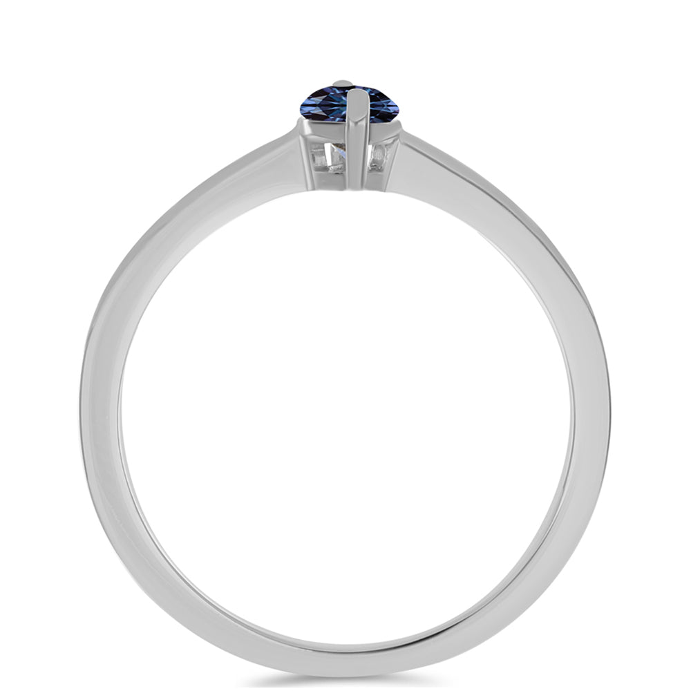Ezüst Gyűrű "Császár Lila" Moissanite-tel 2 