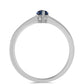 Ezüst Gyűrű "Császár Lila" Moissanite-tel