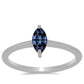 Ezüst Gyűrű "Császár Lila" Moissanite-tel