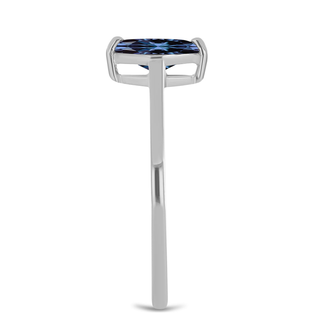 Ezüst Gyűrű "Császár Lila" Moissanite-tel 4 