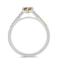 Ezüst Gyűrű Pezsgő Moissanite-tal