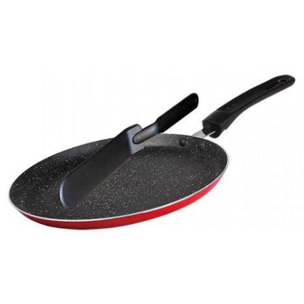 3 rétegű Leragadás mentes Márvány Bevonatos Palacsintasütő Spatulával, Blaumann, 24 cm 3 