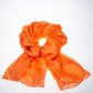 100% Viscose Silk-Feeling Fashion Scarf, Size: 180 cm x 85 cm, Wash in Machine 30 degrees, Color: ORANGE