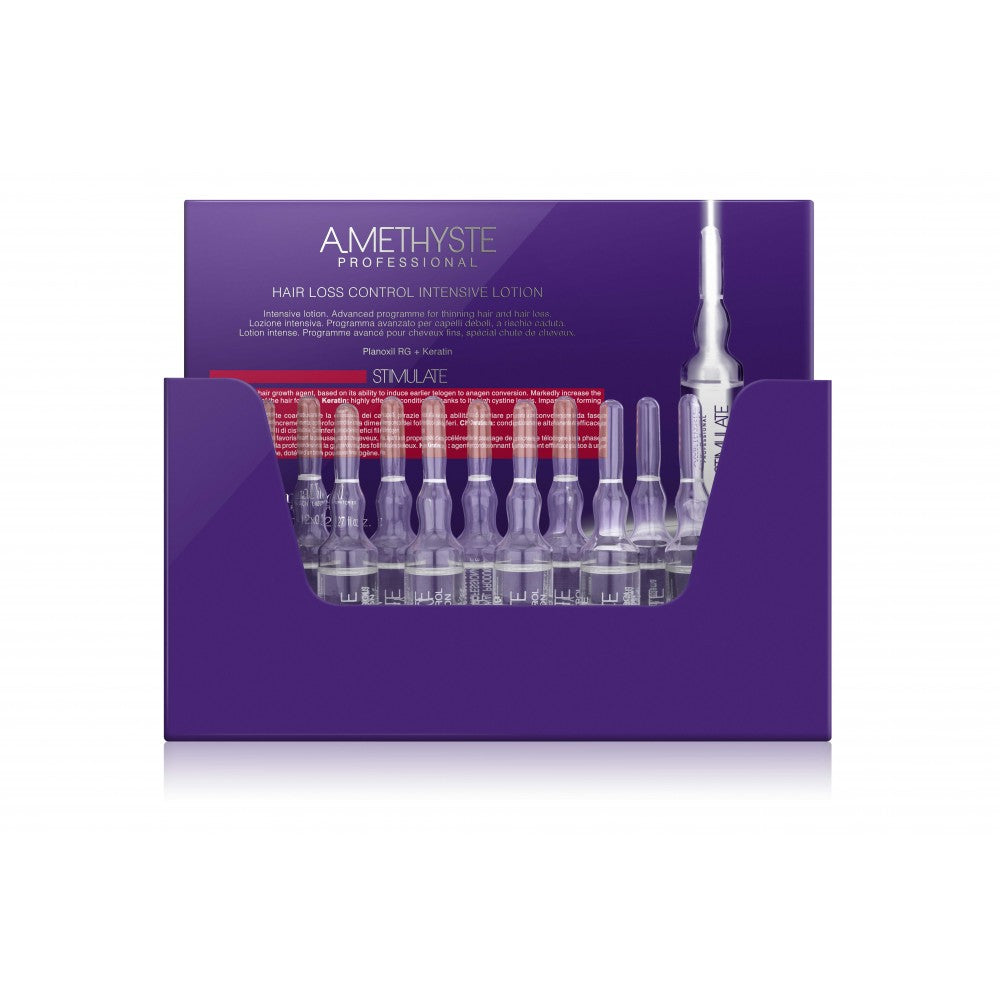 Amethyste Stimuláló Hajhullás Elleni Intenzív Hajápoló, 12x8 ml