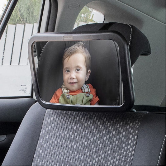 Visszapillantó tükör a hátsó ülésen ülő baba megfigyeléséhez, törésálló, 360 fokban elforgatható