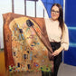 Gyapjú Sál-Kendő, 70 cm x 180 cm, Klimt - The Kiss
