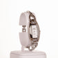 AW ezüst színű női óra vékony háromszög szíjjal és kvarckrisályokkal - Ékszer TV