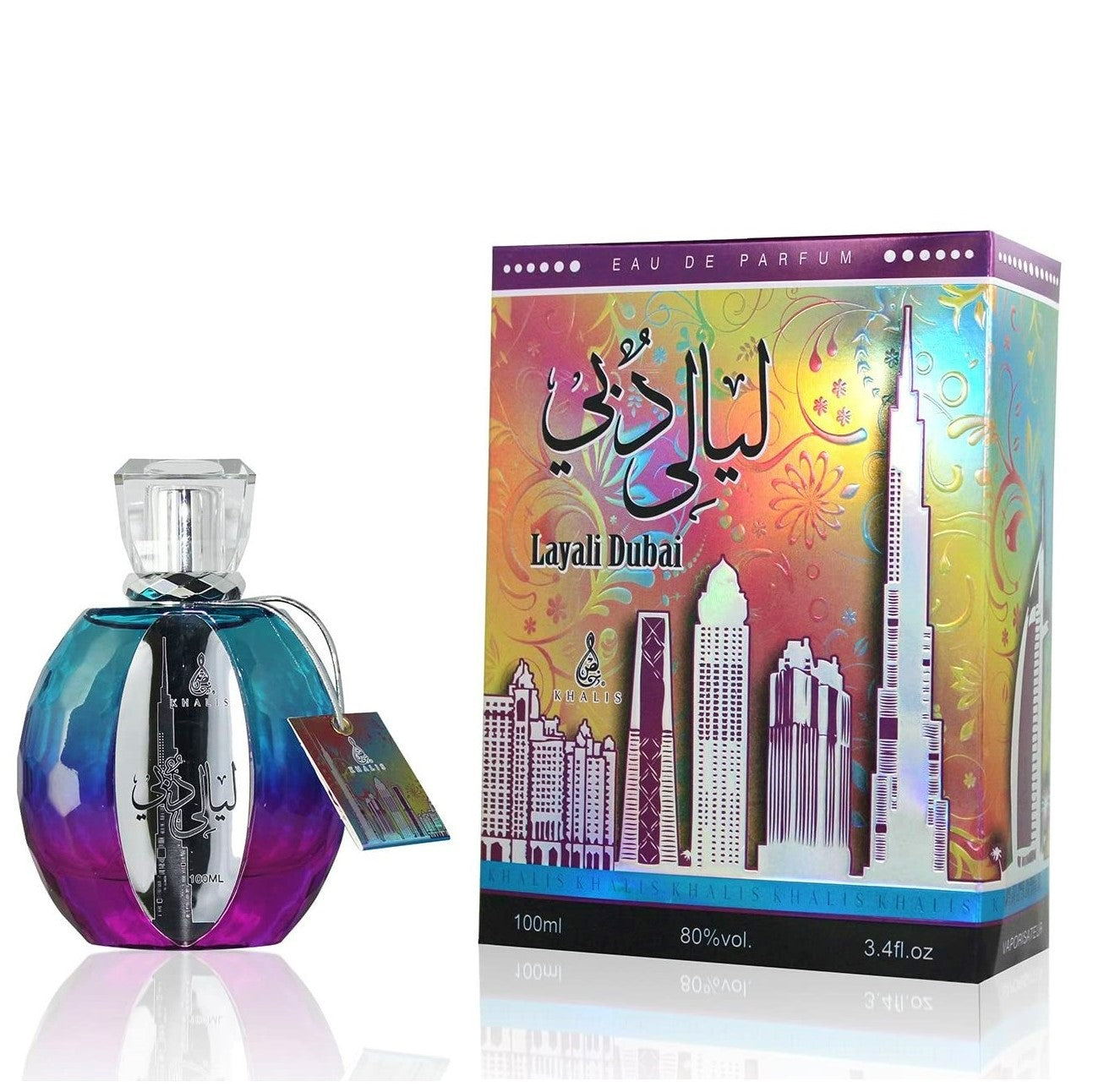100 ml Eau De Parfüm Layali Dubai Keleti Borostyán Vanília Illat Nőknek