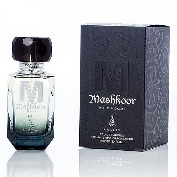 100 ml Eau de Parfum MASHKOOR Fűszeres Fás Bőrös Illat Férfiaknak 2 