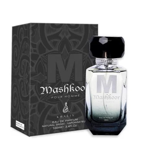 100 ml Eau de Parfum MASHKOOR Fűszeres Fás Bőrös Illat Férfiaknak