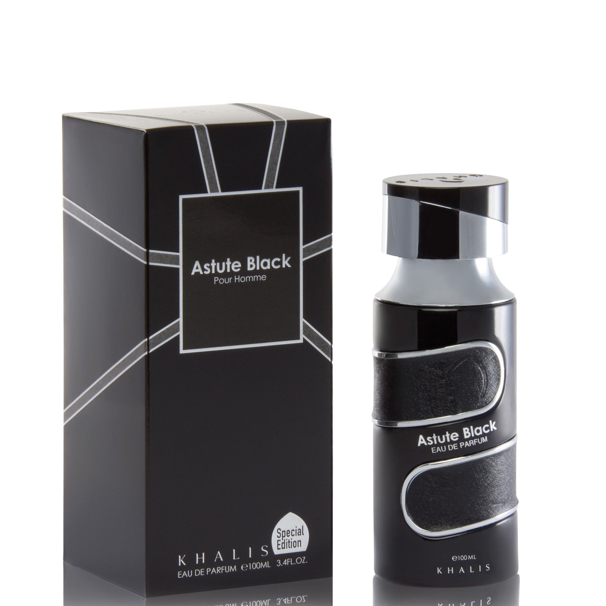 100 ml Eau de Parfum ASTUTE BLACK Virágos Fás Illat Férfiaknak 1 