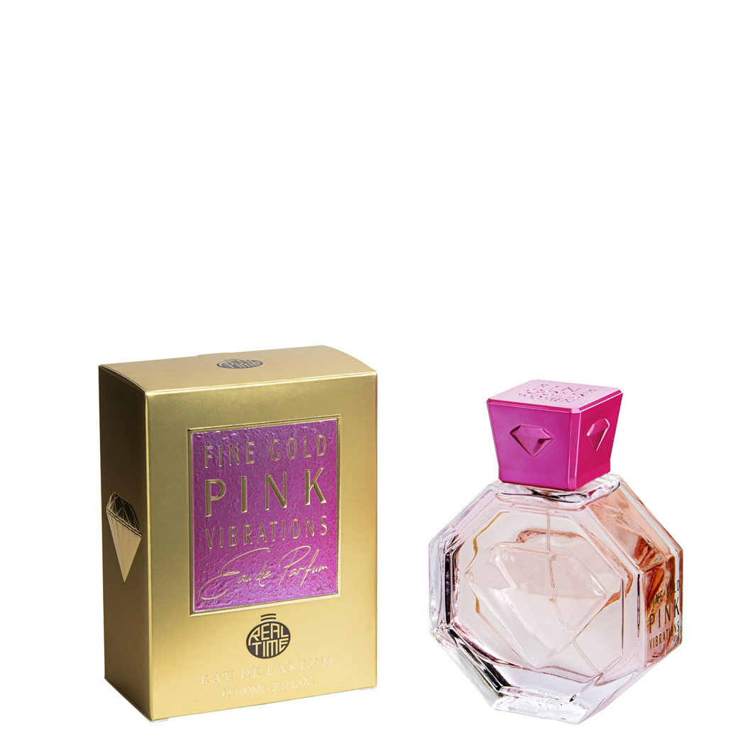 100 ml Eau de Parfum  "Fine Gold Pink Vibration" Gyümölcsös - Citrusos Illat Nőknek 1 