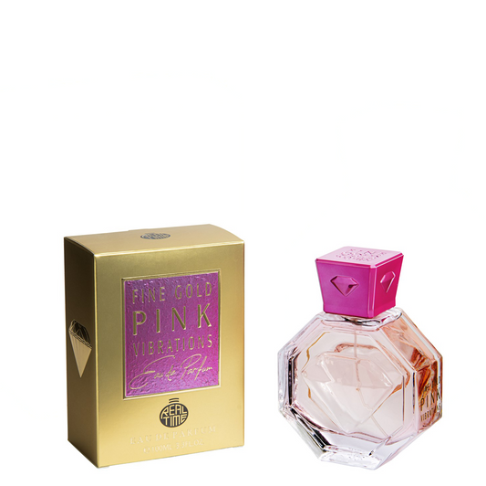 100 ml Eau de Parfum  "Fine Gold Pink Vibration" Gyümölcsös - Citrusos Illat Nőknek