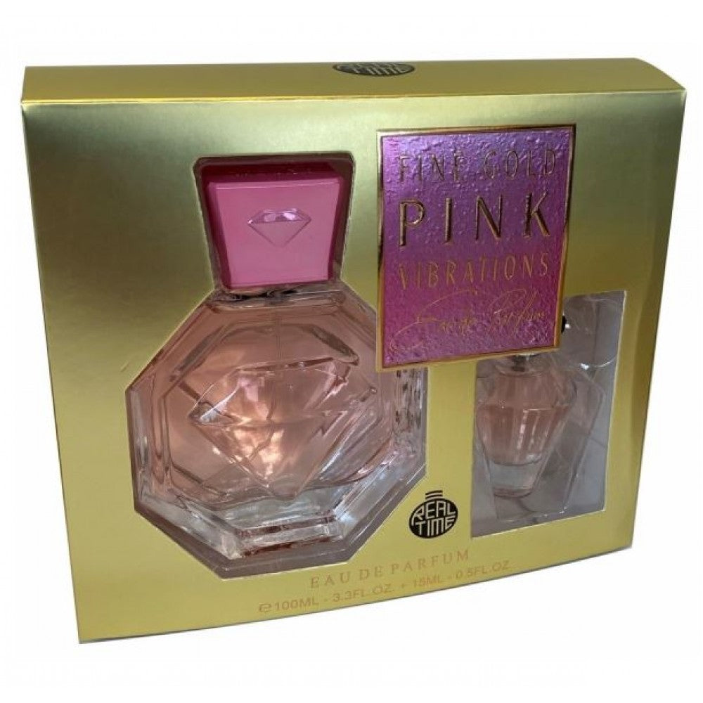 100 ml + 15 ml EDP FINE GOLD PINK VIBRATION Mediterrán Illat Nőknek 1 