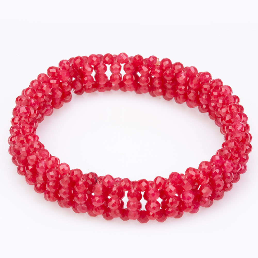 Bracelet with Red Quartz ATWG: 66.00 cts, AVG: 13.20 grms 3 