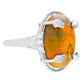 Ezüst Gyűrű "Bumble Bee" Jáspissal és Természetes Cirkónnal
