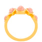 Arannyal Bevont Ezüst Gyűrű Rózsaszínű Opállal