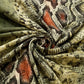 Kígyó Mintás, Zöld Sál-Kendő, 90 cm x 190 cm