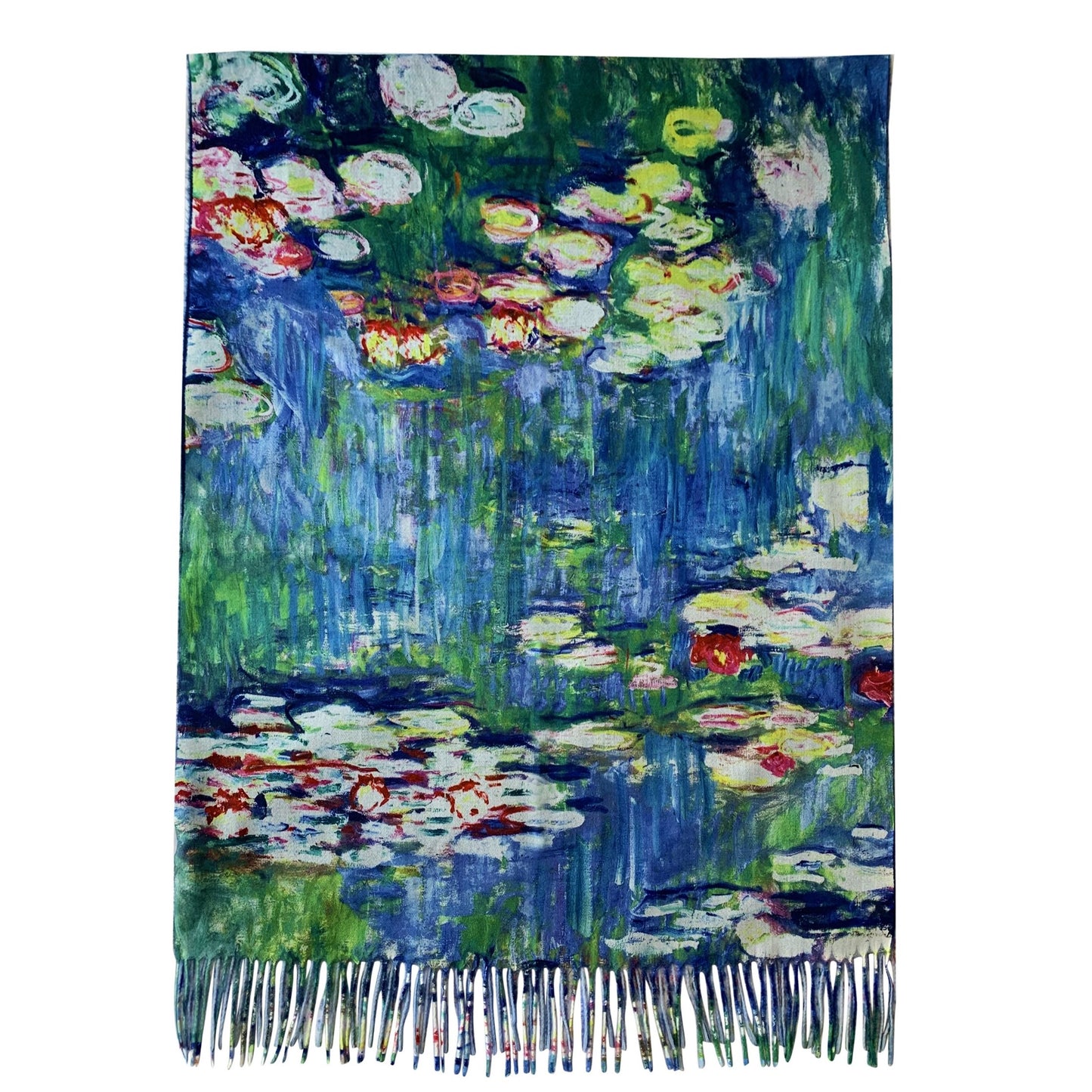 Gyapjú Sál-Kendő, 70 cm x 180 cm, Monet-Water Lilies Painting