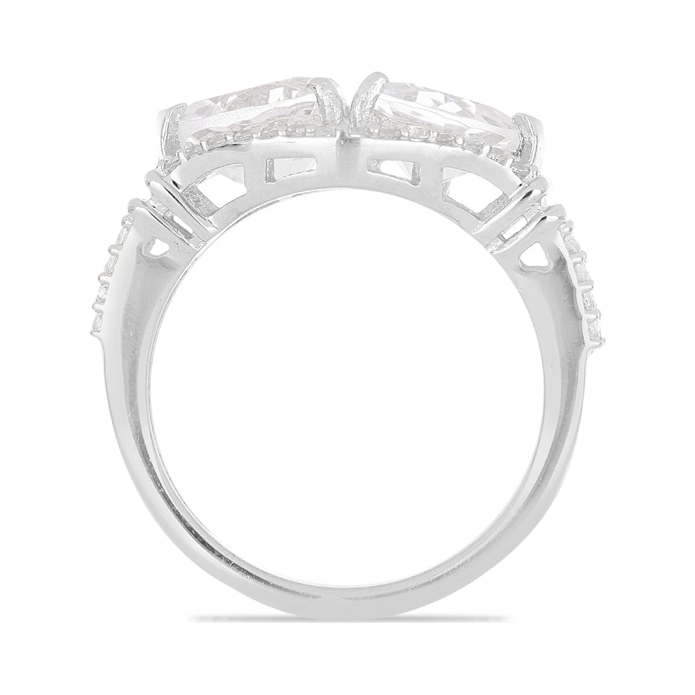 Ezüst Gyűrű Kalgoorlie Petalittel és Fehér Topázzal