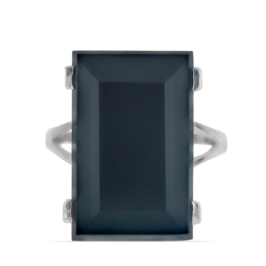 Ezüst Gyűrű Suwari Fekete Onixszal